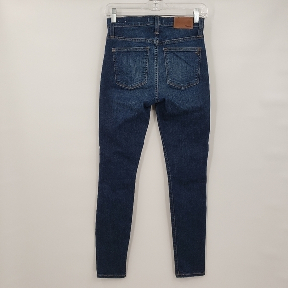 Madewell 9" Mid-Rise Skinny Jeans in Hayes Wash: Button-Front Edition, - Picture 4 of 11